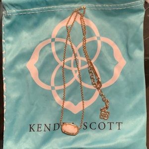 Kendra Scott Elisa necklace in white kyocera opal